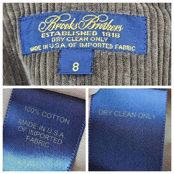 🩵Brooks Brothers Brown Corduroy Jacket Size 8 - Picture 10 of 10